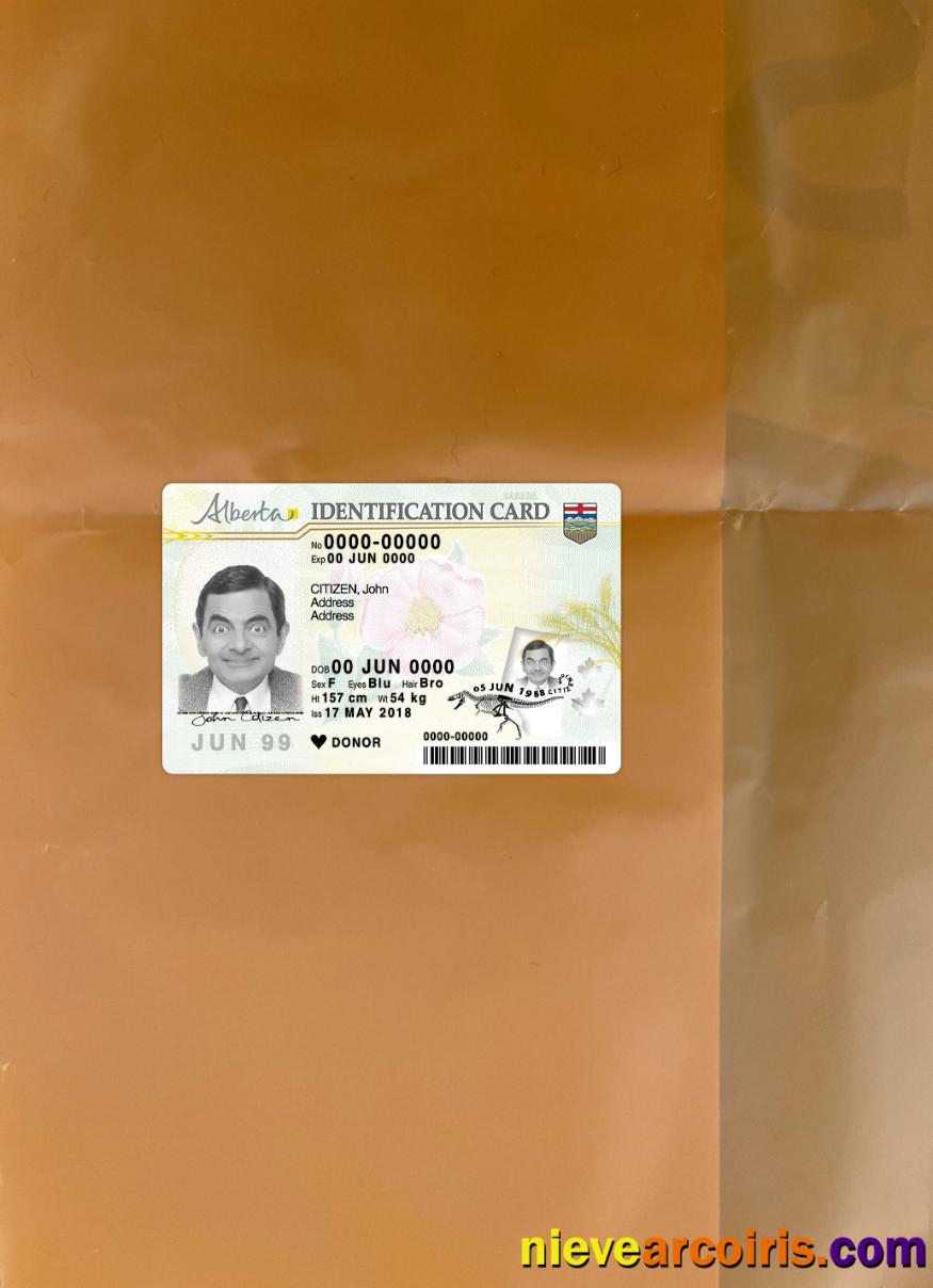 Canada Alberta ID card photolook